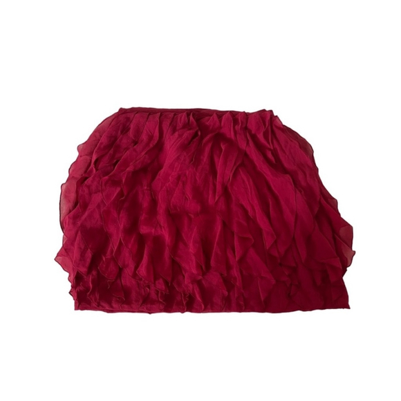 Club Monaco Chiffon Ruffled Mini Skirt Size 4 - Picture 4 of 6